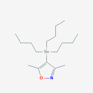 molecular formula C17H33NOSn B180629 3,5-Dimethyl-4-(tributylstannyl)isoxazole CAS No. 136295-80-2