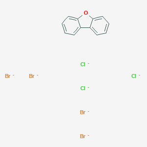 molecular formula C12H8Br4Cl3O-7 B018063 Dibenzofuran, tetrabromotrichloro- CAS No. 107207-41-0