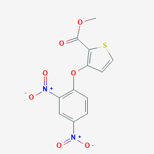 molecular formula C12H8N2O7S B180645 Methyl 3-(2,4-dinitrophenoxy)thiophene-2-carboxylate CAS No. 104636-76-2