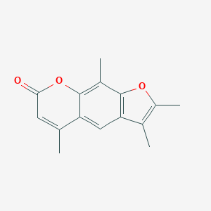 molecular formula C15H14O3 B180656 2,3,5,9-Tetramethyl-7H-furo[3,2-g]chromen-7-one CAS No. 113969-43-0