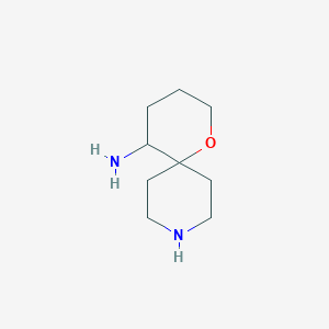 molecular formula C9H18N2O B180660 1-Oxa-9-azaspiro[5.5]undecan-5-amine CAS No. 174469-94-4