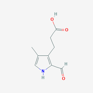 3-(2-formyl-4-methyl-1H-pyrrol-3-yl)propanoic acid