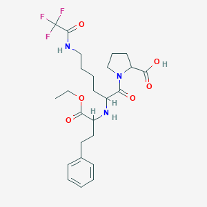 1-[2-[(1-Ethoxy-1-oxo-4-phenylbutan-2-yl)amino]-6-[(2,2,2-trifluoroacetyl)amino]hexanoyl]pyrrolidine-2-carboxylic acid