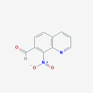 molecular formula C10H6N2O3 B180672 8-Nitro-7-quinolinecarboxaldehyde CAS No. 101327-87-1