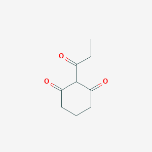 molecular formula C9H12O3 B180678 2-Propanoylcyclohexane-1,3-dione CAS No. 104775-30-6