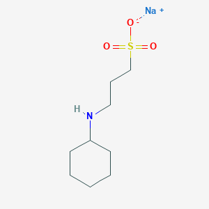 molecular formula C9H18NNaO3S B018068 3-(环己基氨基)丙烷-1-磺酸钠 CAS No. 105140-23-6