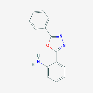 molecular formula C14H11N3O B180688 2-(5-Phenyl-1,3,4-oxadiazol-2-yl)aniline CAS No. 23047-95-2