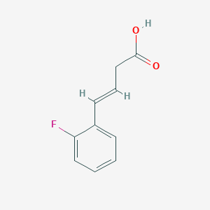 molecular formula C10H9FO2 B180716 (E)-4-(2-fluorophenyl)but-3-enoic acid CAS No. 127406-53-5