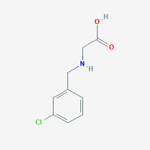 molecular formula C9H10ClNO2 B180722 (3-Chloro-benzylamino)-acetic acid CAS No. 368873-43-2