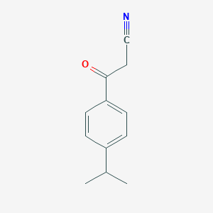 molecular formula C12H13NO B180723 3-(4-Isopropylphenyl)-3-oxopropanenitrile CAS No. 199102-70-0