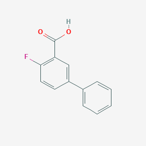 molecular formula C13H9FO2 B180754 2-Fluoro-5-phenylbenzoic acid CAS No. 146328-84-9