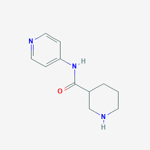molecular formula C11H15N3O B180756 N-(Pyridin-4-YL)piperidine-3-carboxamide CAS No. 110105-42-5