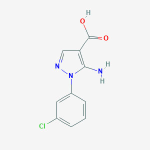 molecular formula C10H8ClN3O2 B180762 5-Amino-1-(3-chlorophenyl)-1h-pyrazole-4-carboxylic acid CAS No. 15070-84-5
