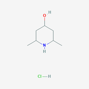 molecular formula C7H16ClNO B180767 2,6-Dimethyl-4-piperidinol hydrochloride CAS No. 179175-18-9