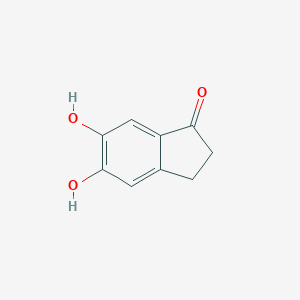 molecular formula C9H8O3 B180793 5,6-Dihydroxy-2,3-dihydro-1H-inden-1-one CAS No. 124702-80-3