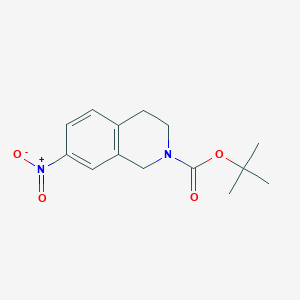 molecular formula C14H18N2O4 B180797 tert-Butyl 7-nitro-3,4-dihydroisoquinoline-2(1H)-carboxylate CAS No. 171049-42-6