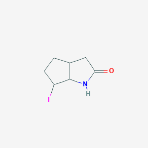 molecular formula C7H10INO B180824 6-Iodohexahydrocyclopenta[b]pyrrol-2(1H)-one CAS No. 100556-58-9