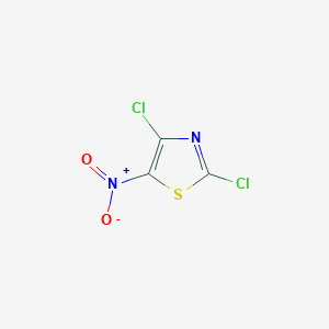 molecular formula C3Cl2N2O2S B180825 2,4-Dichloro-5-nitro-1,3-thiazole CAS No. 107190-42-1