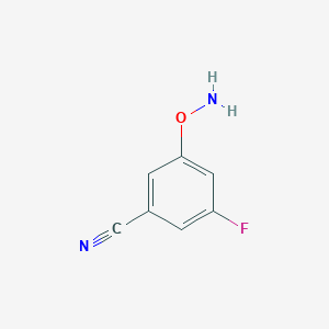 molecular formula C7H5FN2O B180839 3-(Aminooxy)-5-fluorobenzonitrile CAS No. 197588-22-0