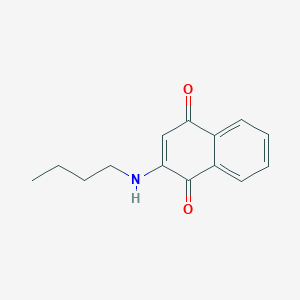 molecular formula C14H15NO2 B180844 2-(Butylamino)naphthalene-1,4-dione CAS No. 59094-50-7