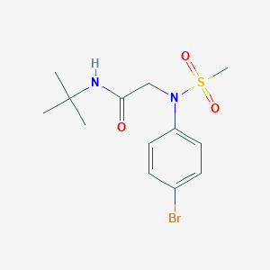 2-(4-bromo-N-methylsulfonylanilino)-N-tert-butylacetamide