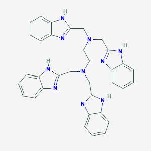 molecular formula C34H32N10 B180872 N,N,N',N'-tetrakis(1H-benzimidazol-2-ylmethyl)ethane-1,2-diamine CAS No. 72583-85-8