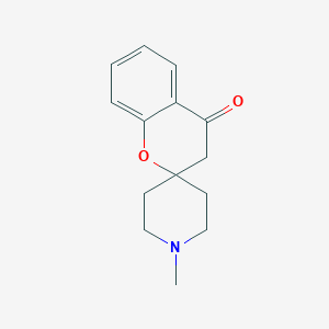 molecular formula C14H17NO2 B180875 N-methylspiro[2H-1-benzopyran-2,4'-piperidine]4(3H)-one CAS No. 62756-24-5