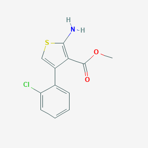 molecular formula C12H10ClNO2S B180880 Methyl 2-amino-4-(2-chlorophenyl)thiophene-3-carboxylate CAS No. 350997-11-4