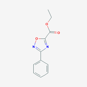 molecular formula C11H10N2O3 B180882 Ethyl 3-phenyl-1,2,4-oxadiazole-5-carboxylate CAS No. 37760-54-6
