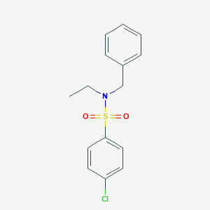 molecular formula C15H16ClNO2S B180906 N-benzyl-4-chloro-N-ethylbenzenesulfonamide CAS No. 5356-54-7