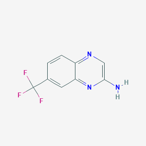molecular formula C9H6F3N3 B180910 7-(Trifluoromethyl)quinoxalin-2-amine CAS No. 59489-42-8