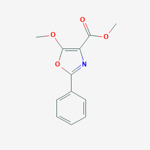 molecular formula C12H11NO4 B180913 Methyl 5-methoxy-2-phenyl-1,3-oxazole-4-carboxylate CAS No. 53872-19-8