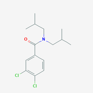 molecular formula C15H21Cl2NO B180926 3,4-dichloro-N,N-bis(2-methylpropyl)benzamide CAS No. 7504-76-9