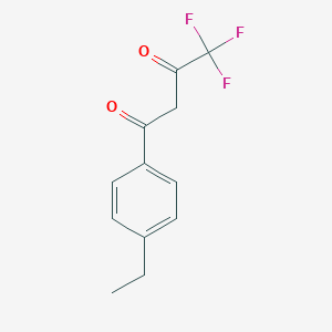 molecular formula C12H11F3O2 B180928 1-(4-Ethylphenyl)-4,4,4-trifluorobutane-1,3-dione CAS No. 1495-03-0