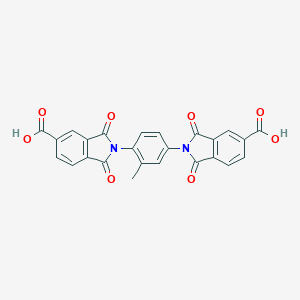 molecular formula C25H14N2O8 B180930 2-[4-(5-Carboxy-1,3-dioxoisoindol-2-yl)-3-methylphenyl]-1,3-dioxoisoindole-5-carboxylic acid CAS No. 114731-67-8