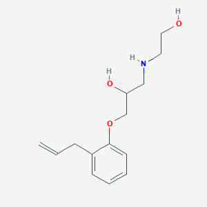 molecular formula C14H21NO3 B180934 1-[(2-Hydroxyethyl)amino]-3-[2-(prop-2-en-1-yl)phenoxy]propan-2-ol CAS No. 89225-59-2