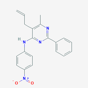 4-Pyrimidinamine, 6-methyl-N-(4-nitrophenyl)-2-phenyl-5-(2-propenyl)-