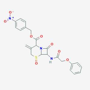 molecular formula C23H21N3O8S B180945 (4-Nitrophenyl)methyl 3-methylidene-5,8-dioxo-7-[(2-phenoxyacetyl)amino]-5lambda4-thia-1-azabicyclo[4.2.0]octane-2-carboxylate CAS No. 60771-27-9