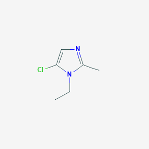 molecular formula C6H9ClN2 B180949 5-Chloro-1-ethyl-2-methyl-1H-imidazole CAS No. 4897-22-7
