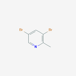 molecular formula C6H5Br2N B180954 3,5-Dibromo-2-methylpyridine CAS No. 38749-87-0