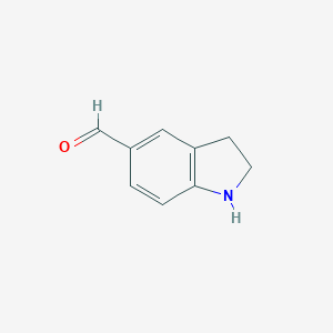 B180958 2,3-dihydro-1H-indole-5-carbaldehyde CAS No. 90563-57-8