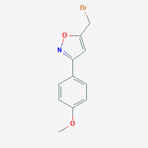 molecular formula C11H10BrNO2 B180959 5-(溴甲基)-3-(4-甲氧基苯基)异恶唑 CAS No. 196877-76-6