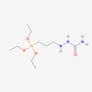 molecular formula C10H25N3O4Si B018096 2-[3-(Triethoxysilyl)propyl]hydrazine-1-carboxamide CAS No. 106868-88-6
