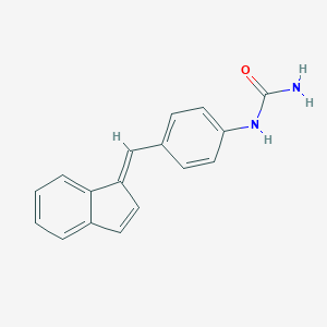 molecular formula C17H14N2O B180963 [4-[(E)-inden-1-ylidenemethyl]phenyl]urea CAS No. 28439-96-5