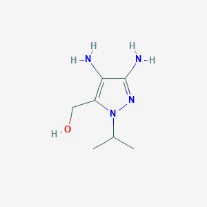 molecular formula C7H14N4O B180965 (3,4-Diamino-1-isopropyl-1H-pyrazol-5-yl)methanol CAS No. 199342-00-2