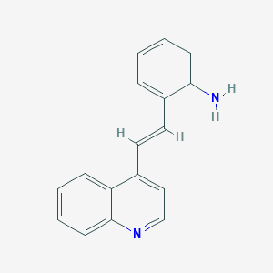 B180966 2-[(E)-2-quinolin-4-ylethenyl]aniline CAS No. 53-97-4