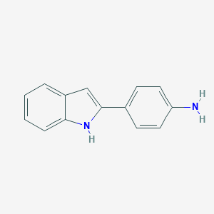 molecular formula C14H12N2 B180971 4-(1H-吲哚-2-基)苯胺 CAS No. 21889-05-4