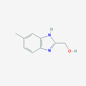 molecular formula C9H10N2O B180972 (6-methyl-1H-benzimidazol-2-yl)methanol CAS No. 20034-02-0