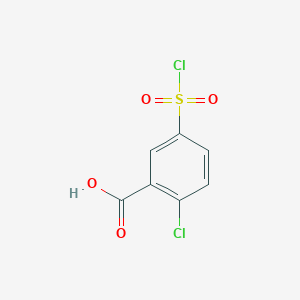 molecular formula C7H4Cl2O4S B018098 2-氯-5-(氯磺酰基)苯甲酸 CAS No. 137-64-4