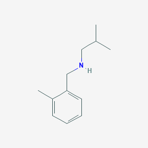 2-methyl-N-[(2-methylphenyl)methyl]propan-1-amine